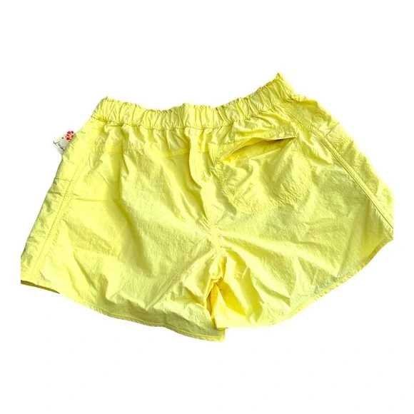 NWT Free People Parachute Shorts Yellow. Size S. Front and back pockets. - Picture 2 of 6